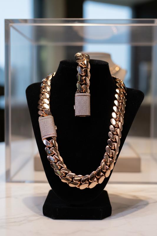 Miami Cuban Diamond Lock Set