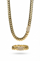 Yellow Gold Diamond Lock Set