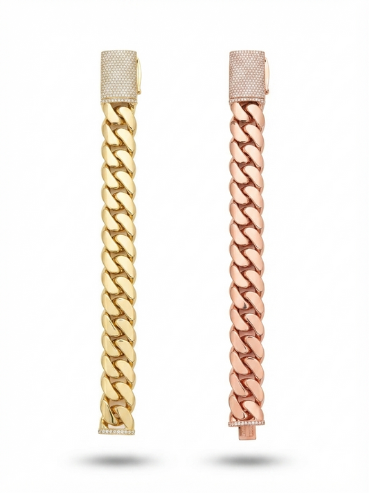 Miami Cuban Diamond lock Bracelet