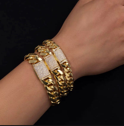 Miami Cuban Diamond lock Bracelet